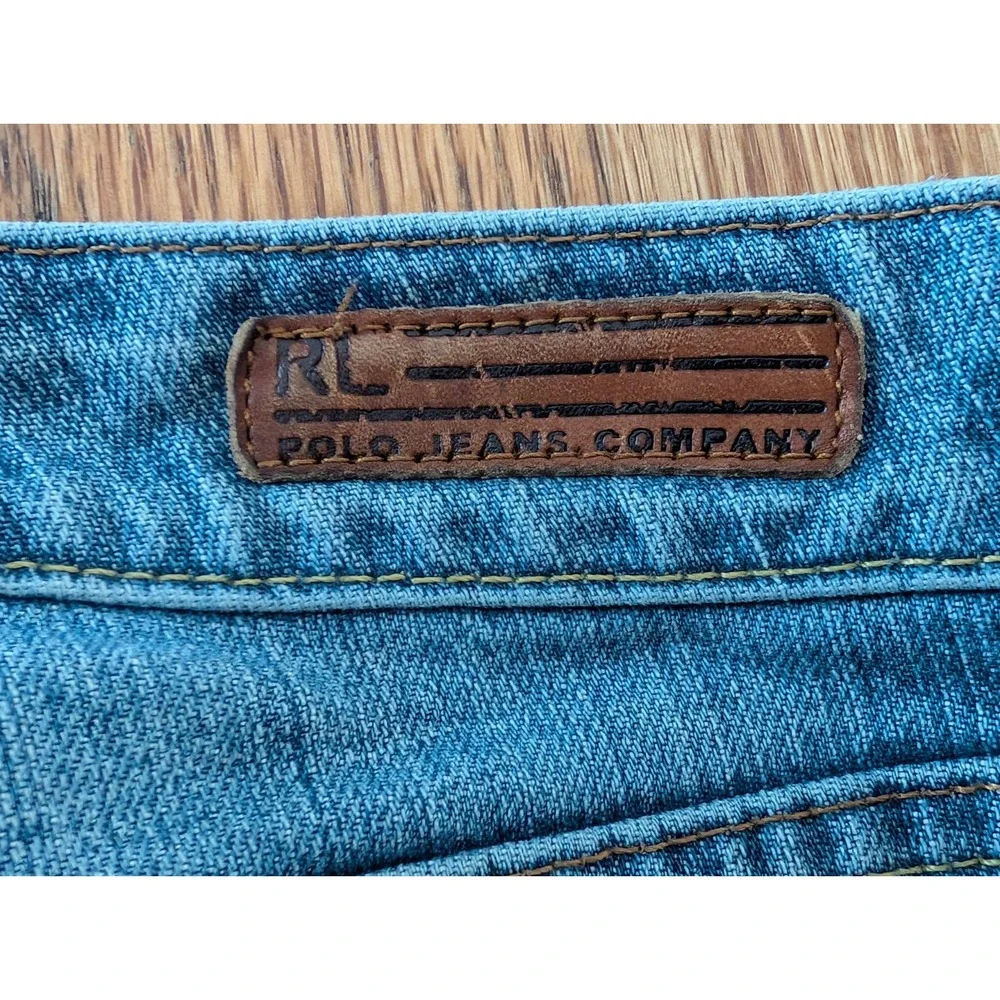 Polo Jeans Co Ralph Lauren Women's 16x32 Kelly Stretch Blue Denim Bootcut Jeans